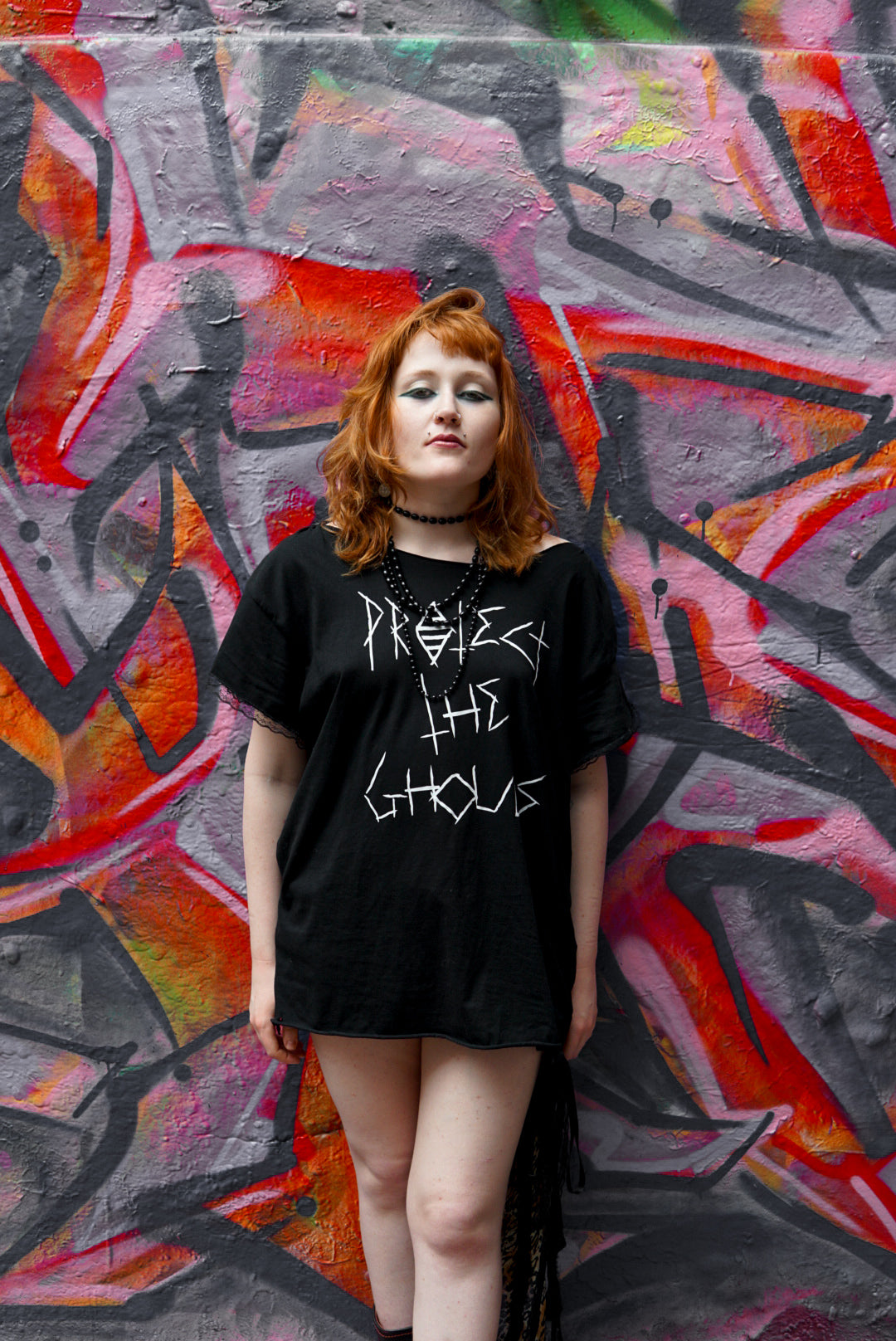 Protect the Ghouls Regular Tee - Trans support tee 🏳️‍⚧️