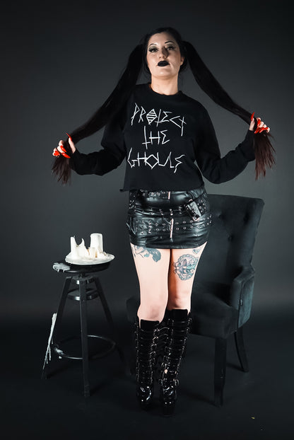 Protect the Ghouls Long Sleeve - Trans support tee 🏳️‍⚧️