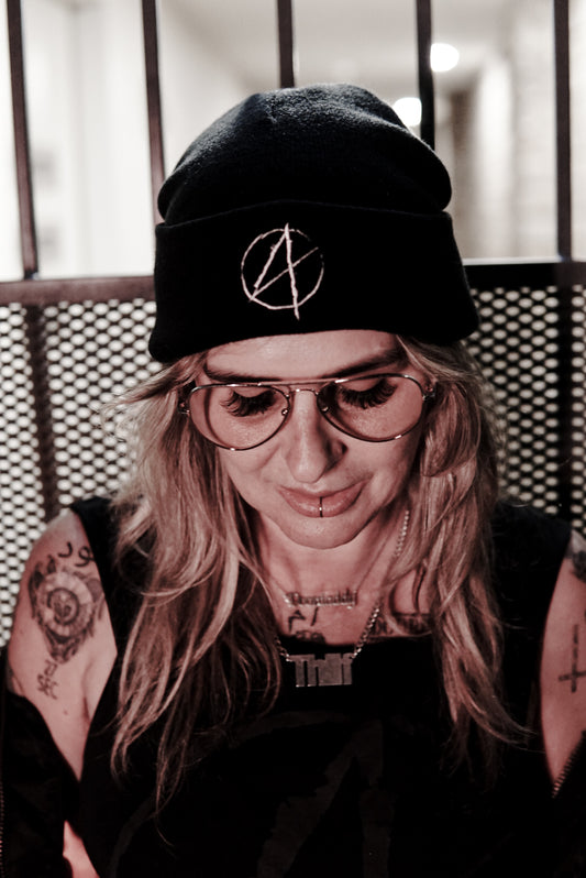 Anarchy Embroidered Beanie