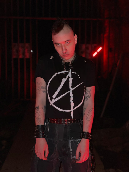 Anarchy Regular Raw Tee - Desolate White