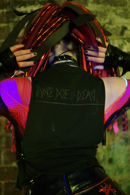 Anarchy Raw Tank Goth Black