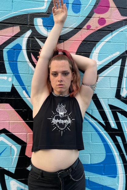 Sacred Heart Cropped Tank